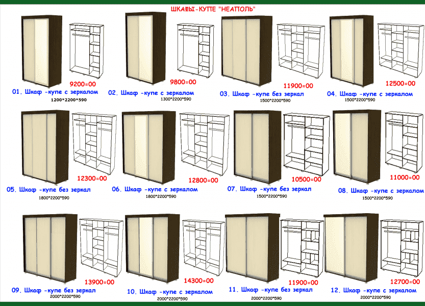 шкаф-купе неаполь в Иваново