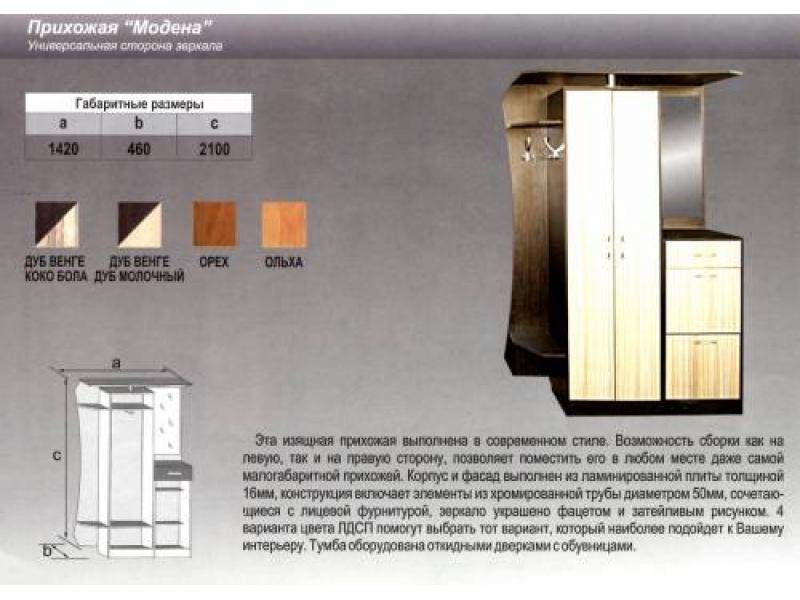 прихожая прямая модена в Иваново