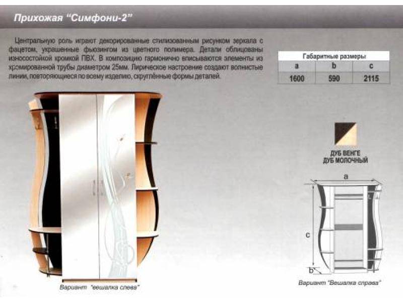 прихожая прямая симфони 2 в Иваново