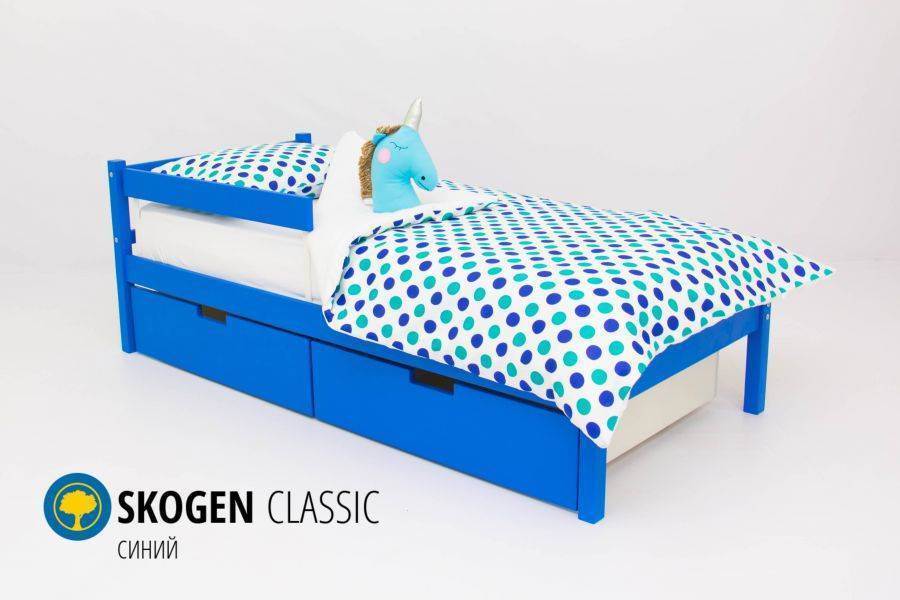 детская кровать skogen classic синий в Иваново