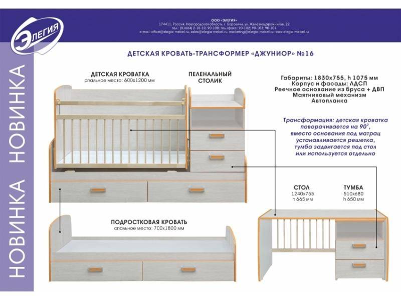 кровать-трансформер джуниор в Иваново