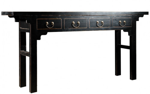 консоль золотой век 178х38х85 черная в Иваново