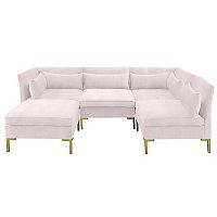 диван zara sectional угловой розовый в Иваново