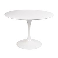 стол eero saarinen style tulip table mdf d100 глянцевый белый в Иваново