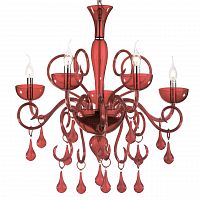 подвесная люстра ideal lux lilly sp5 rosso в Иваново