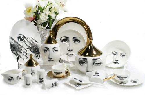 столовый сервиз пьеро форназетти golden faces в Иваново