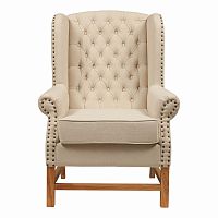 кресло мягкое с ушами french provincial armchair бежевое в Иваново