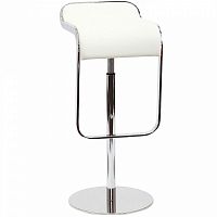 барный стул lem style piston stool белая кожа в Иваново