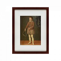 картина: portrait of a boy holding a tennis racket and ball, 1600 в Иваново