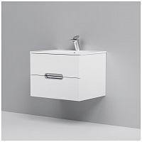 тумба под раковину am.pm spirit m70fhx0602wg33 подвесная, ящики с доводчиками, 60 см, белый глянец в Иваново