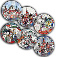 сет тарелки московия dream (6 шт.) в Иваново
