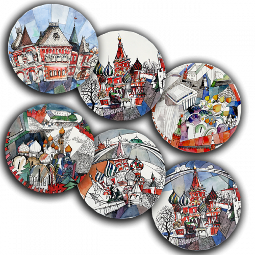 сет тарелки московия dream (6 шт.) в Иваново