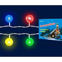 светодиодная гирлянда «шарики» 280см rgb (07921) uniel uld-s0280-020/dta rgb ip20 balls в Иваново
