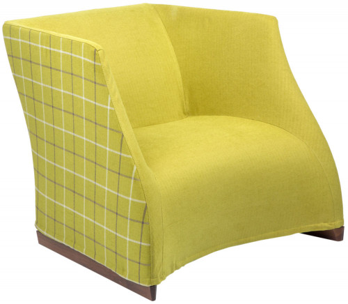 кресло vivienne armchair yellow checkerboard в Иваново