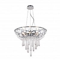 подвесная люстра crystal lux dorotea sp5 d450 chrome прозрачная в Иваново