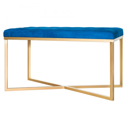 банкетка ультрамарин на золотом основании в Иваново