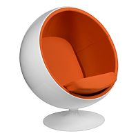 кресло eero aarnio style ball chair оранжевое в Иваново