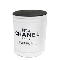 декоративная бочка- пуф chanel №5 white m в Иваново
