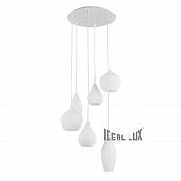 подвесная люстра ideal lux soft sp6 bianco в Иваново