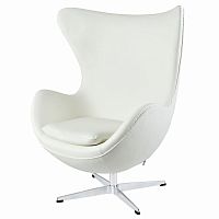 кресло egg chair by arne jacobsen белое в Иваново