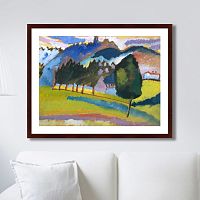 картина: landscape with rolling hills, 1910г. в Иваново
