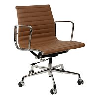 кресло eames style коричневая кожа в Иваново