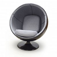 кресло ball chair черно-серое в Иваново