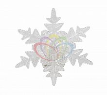фигура светодиодная на присоске снежинка морозко, rgb в Иваново