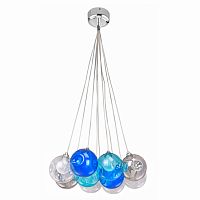 люстра bocci blue 10 прозрачное, голубое, пепельное стекло в Иваново