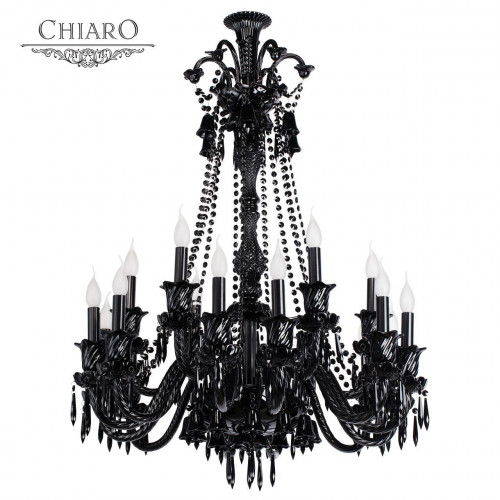 подвесная люстра chiaro барселона 313010818 черная в Иваново
