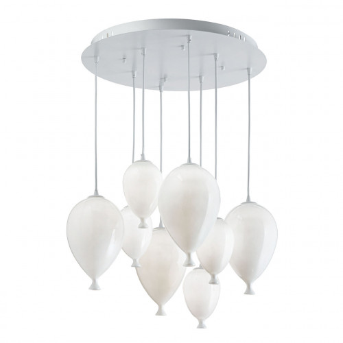 подвесная люстра ideal lux clown sp8 bianco в Иваново