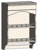 шкаф с полками и фигурным основанием навесной марсель молочно-белый в Иваново
