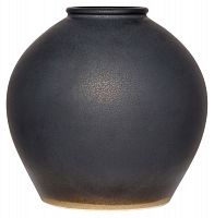 ваза керамическая объемная 26 см antiqued черная в Иваново