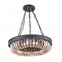 люстра terra black amber d50 черная, стекло янтарного цвета в Иваново