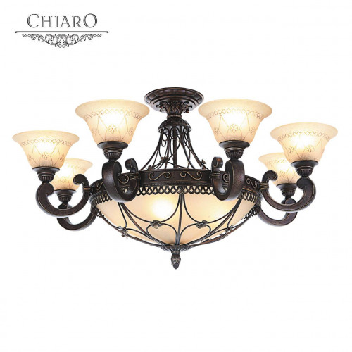 потолочная люстра chiaro айвенго 382012812 бежевая в Иваново