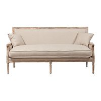 диван auguste salon bench with burlap прямой бежевый в Иваново