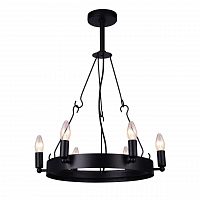 дизайнерская подвесная люстра arte lamp bastiglia a8811sp-6bk черная в Иваново