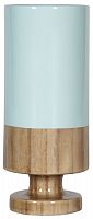 ваза настольная rustic chic tube blue wood в Иваново