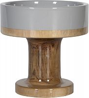 ваза настольная rustic chic bowl grey wood в Иваново