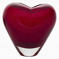 ваза стеклянная (красная) one heart 17*13.5*18 в Иваново