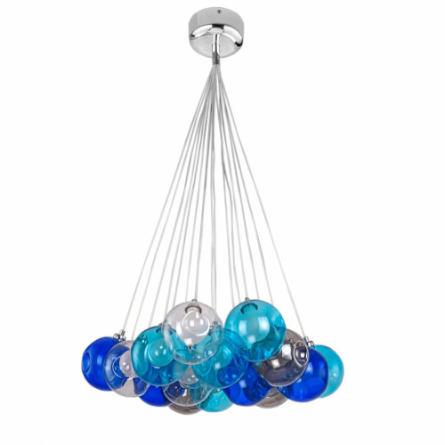 люстра bocci blue 15 прозрачное, голубое, пепельное стекло в Иваново