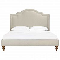 кровать двуспальная 160х200 бежевая cassis upholstered в Иваново