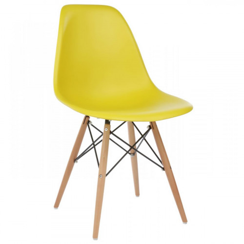 стул деревянный eames pc-015 yellow в Иваново