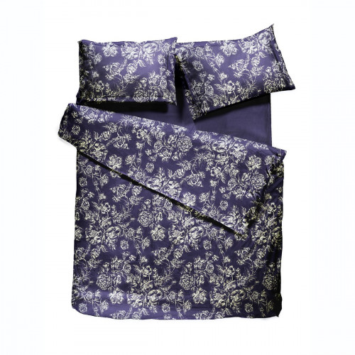комплект постельного белья decoflux сатин евро peony indigo в Иваново