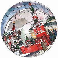 тарелка сувенирная спасская башня в Иваново