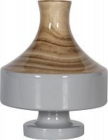 ваза настольная rustic chic vase wood grey в Иваново