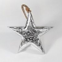 игрушка на елку звезда серебряная snow star, 15х15х2,5 см в Иваново