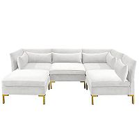 диван zara sectional угловой белый в Иваново