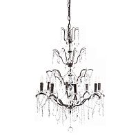 люстра maria theresa grande 8 lamps чёрная, прозрачная в Иваново