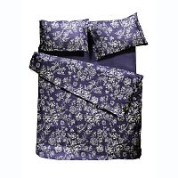 комплект постельного белья decoflux сатин 1.5 спальный peony indigo в Иваново